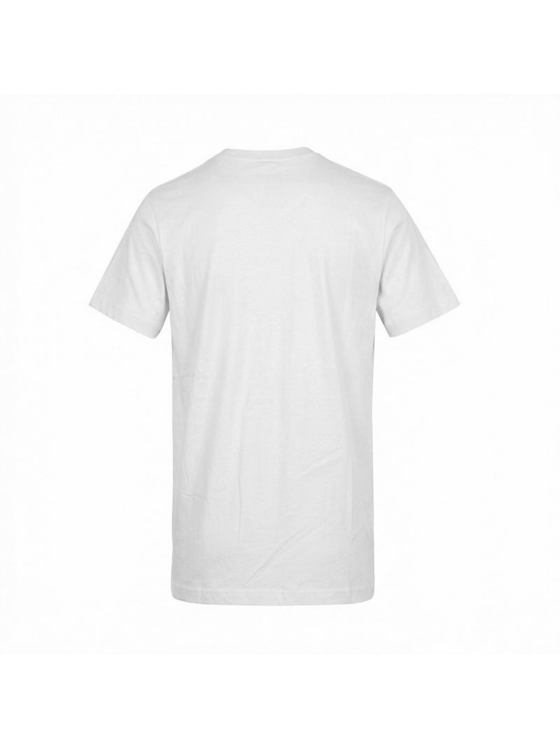 Heren t-shirt met ronde hals van 160 g/m² katoen met camouflageprint logo 957862 Wit - Kiabi