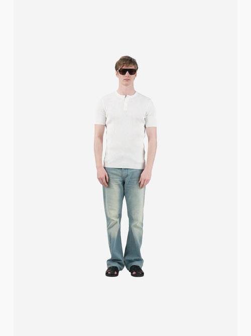 Heren t-shirt met structuur en knoop giesto - Kiabi Heren t-shirt met structuur en knoop giesto - Kiabi