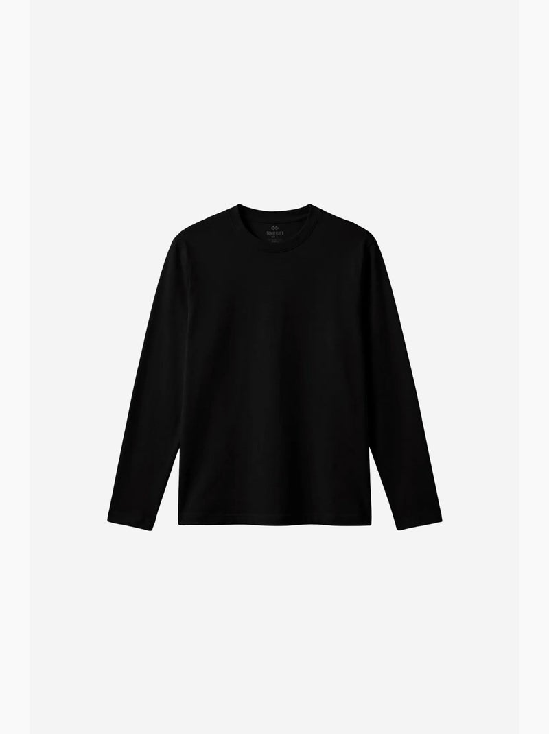 Heren t-shirt van katoen en elastaan tommy Zwart - Kiabi
