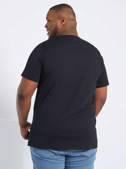 Heren-T-shirt van katoen met ronde hals - Kiabi Heren-T-shirt van katoen met ronde hals - Kiabi