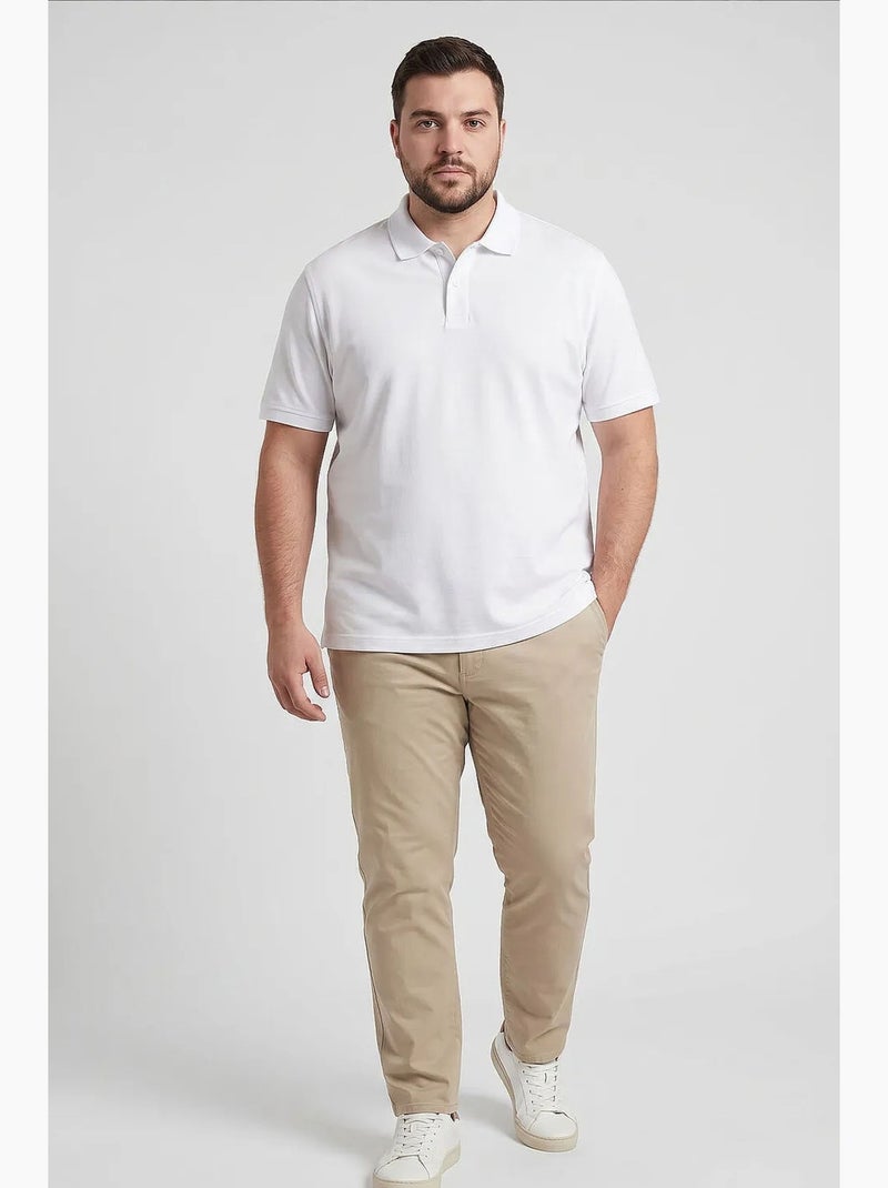 Heren t-shirt van katoenmix tommy Wit - Kiabi