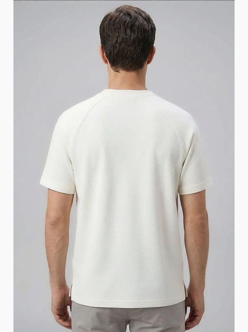 Heren t-shirt van viscosemix tommy Crème - Kiabi