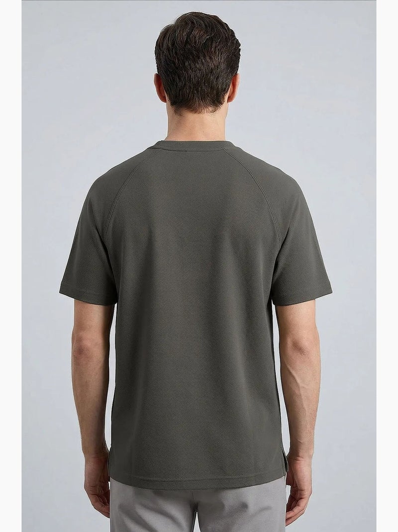 Heren t-shirt van viscosemix tommy Donkergrijs - Kiabi