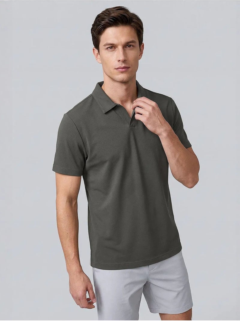 Heren t-shirt van viscosemix tommy Donkergrijs - Kiabi