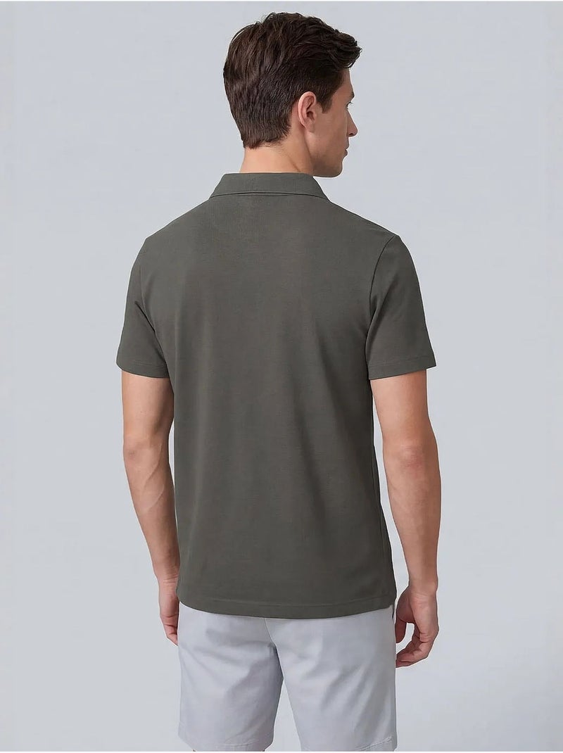 Heren t-shirt van viscosemix tommy Donkergrijs - Kiabi
