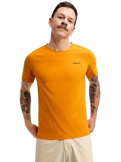 Heren technisch fietsshirt met korte mouwen bikepacking - Kiabi