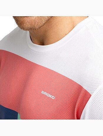 Heren technisch padelshirt met korte mouwen