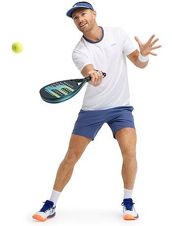 Heren technisch padelshirt met korte mouwen