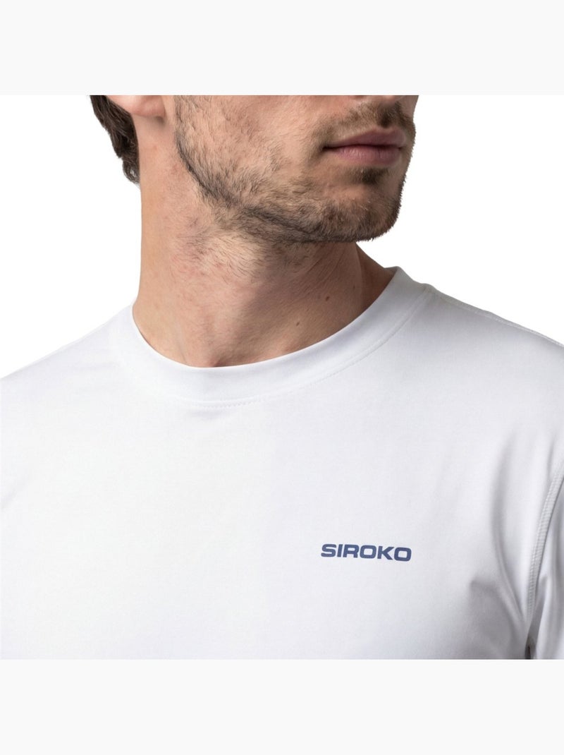 Heren technisch tennisshirt met lange mouwen Wit - Kiabi