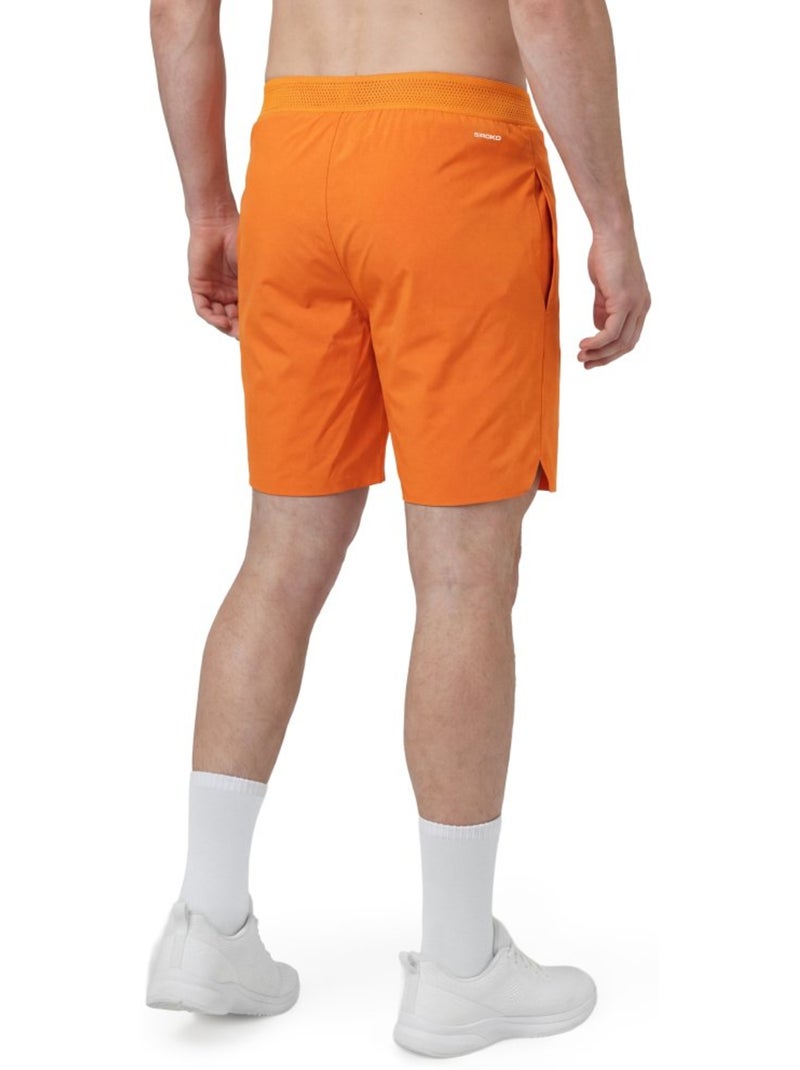 Heren technische tennisshort Oranje - Kiabi