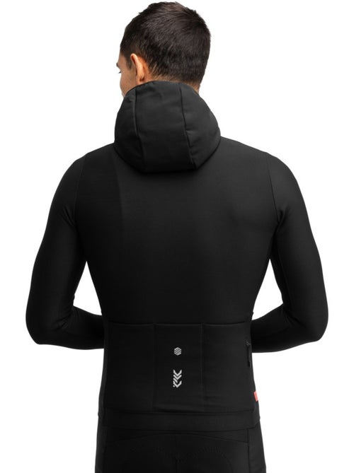 Heren thermisch wielershirt met capuchon - Kiabi