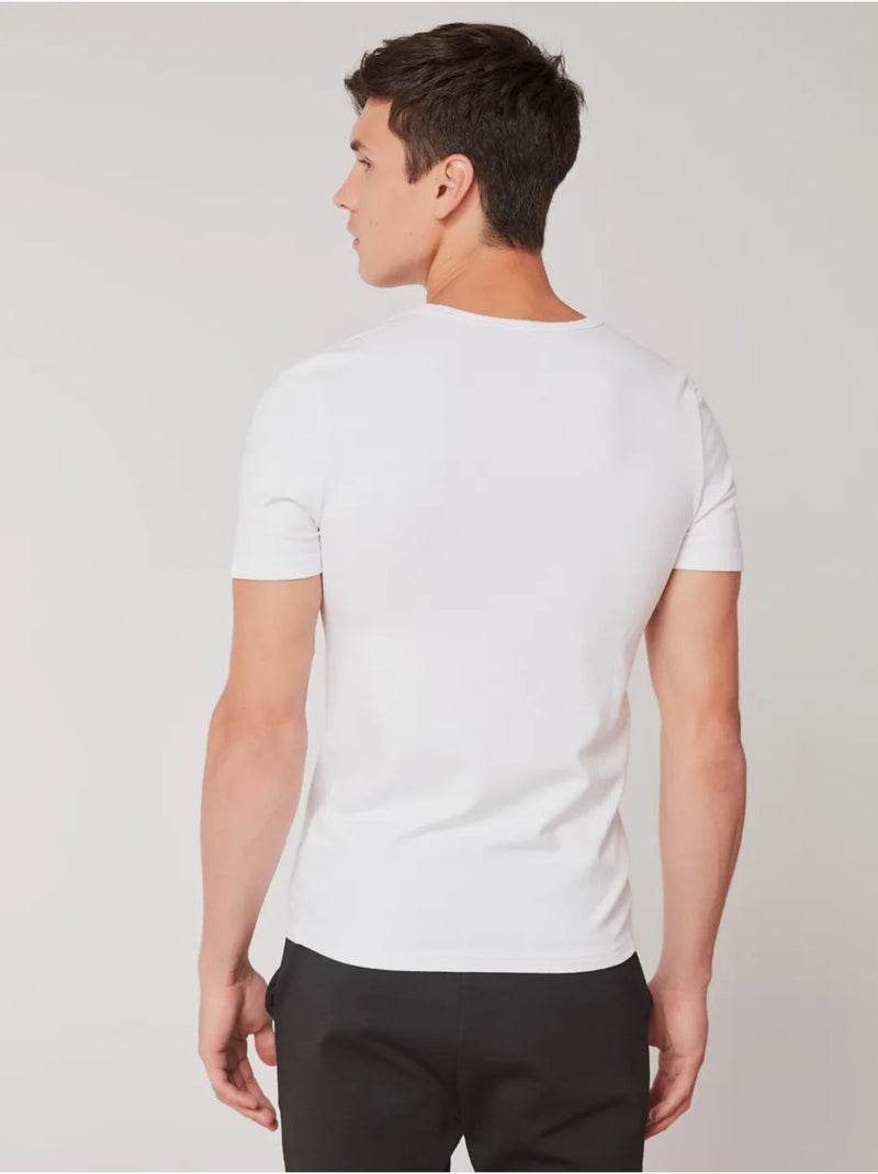 Heren thermische binnen t-shirt Wit - Kiabi