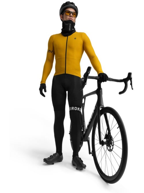 Heren thermo wielershirt met lange mouwen - Kiabi