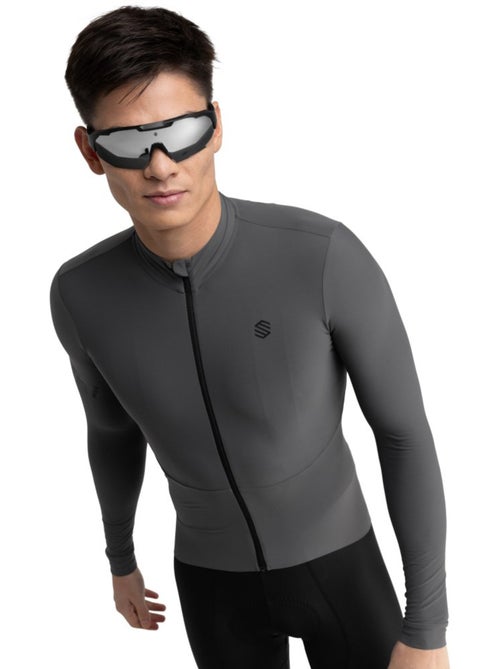 Heren thermo wielershirt met lange mouwen - Kiabi Heren thermo wielershirt met lange mouwen - Kiabi
