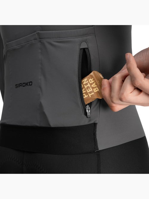 Heren thermo wielershirt met lange mouwen - Kiabi Heren thermo wielershirt met lange mouwen - Kiabi