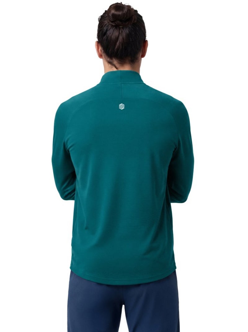 Heren trailrunning ondershirt met lange mouwen Blauw - Kiabi