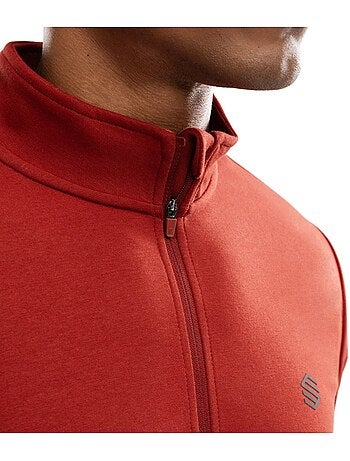 Heren training sweatshirt met halve rits
