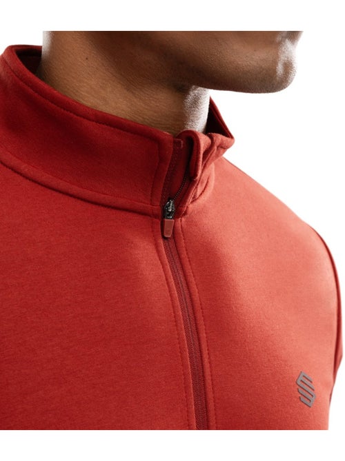 Heren training sweatshirt met halve rits - Kiabi