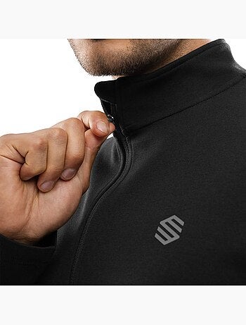 Heren training sweatshirt met halve rits