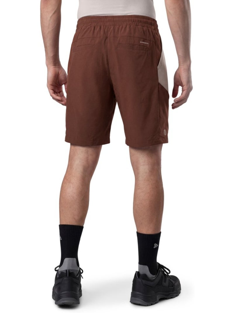 Heren waterafstotende wandelshort Bruin - Kiabi