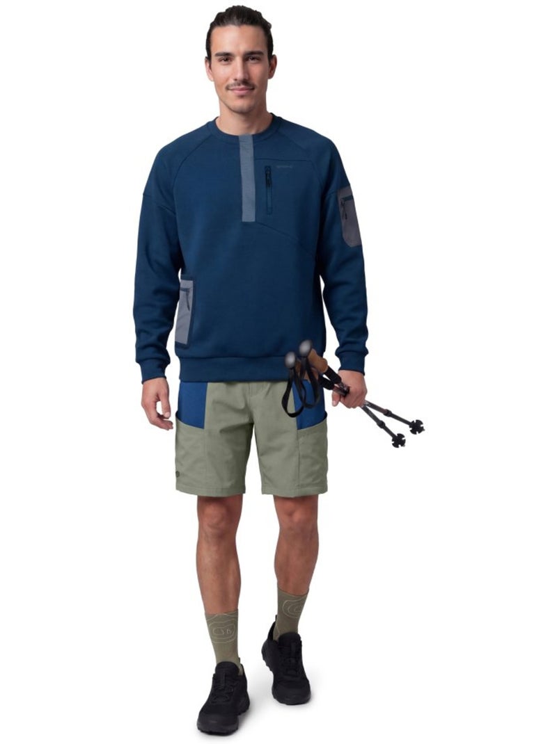 Heren waterafstotende wandelshort Groen - Kiabi