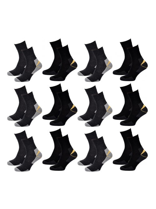 Heren Werksokken TRACTO Resistente Set van 12 - Kiabi Heren Werksokken TRACTO Resistente Set van 12 - Kiabi