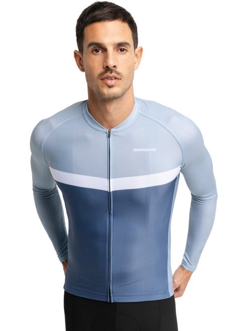 Heren wielershirt lange mouw - Kiabi