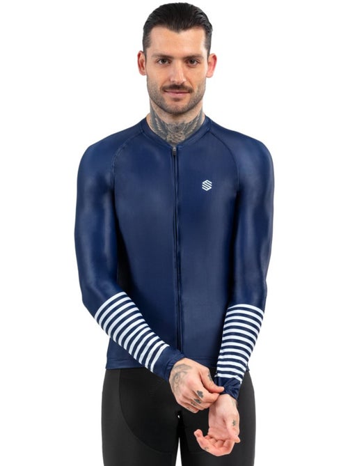 Heren wielershirt lange mouw - Kiabi