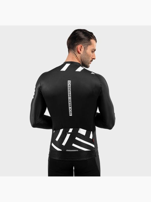 Heren wielershirt lange mouw - Kiabi