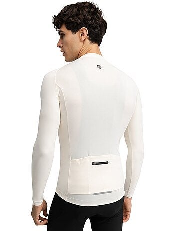 Heren wielershirt met lange mouwen