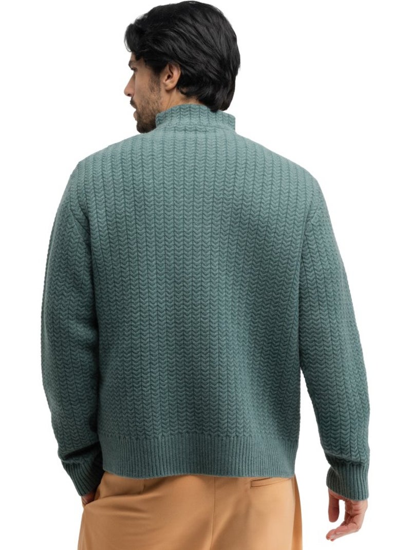 Heren ziptop-trui Blauw - Kiabi
