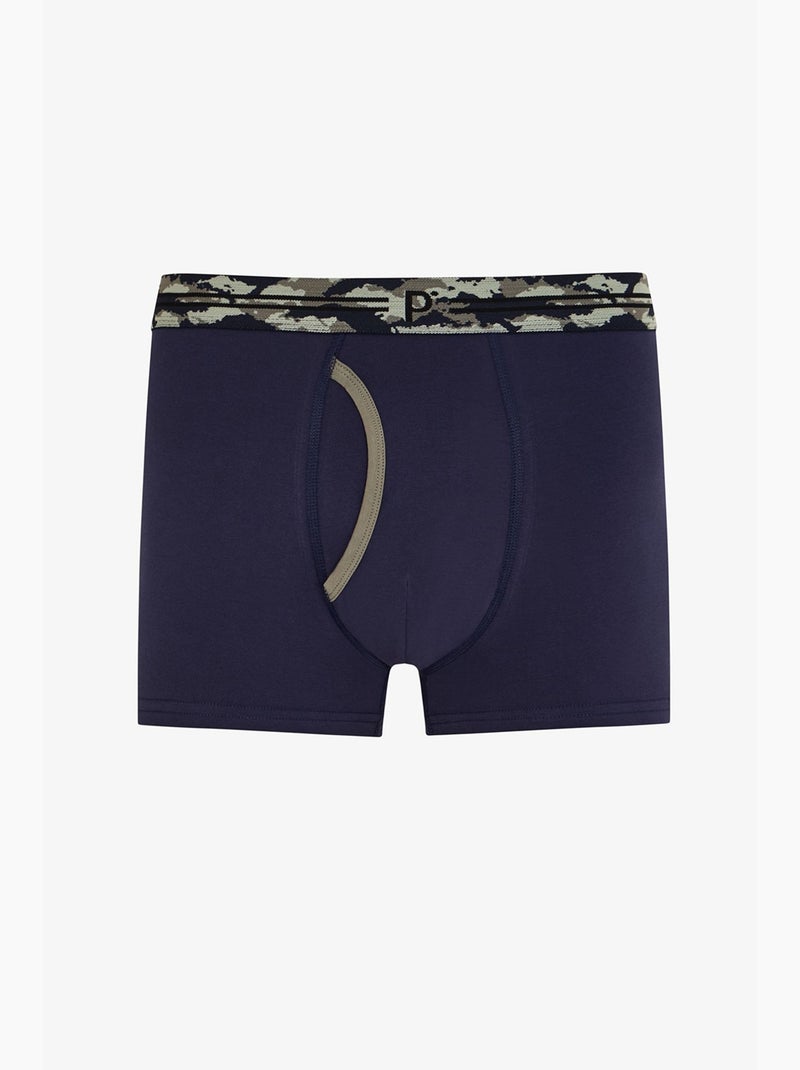 Herenboxer wildband penti Groen/Blauw/Roze - Kiabi