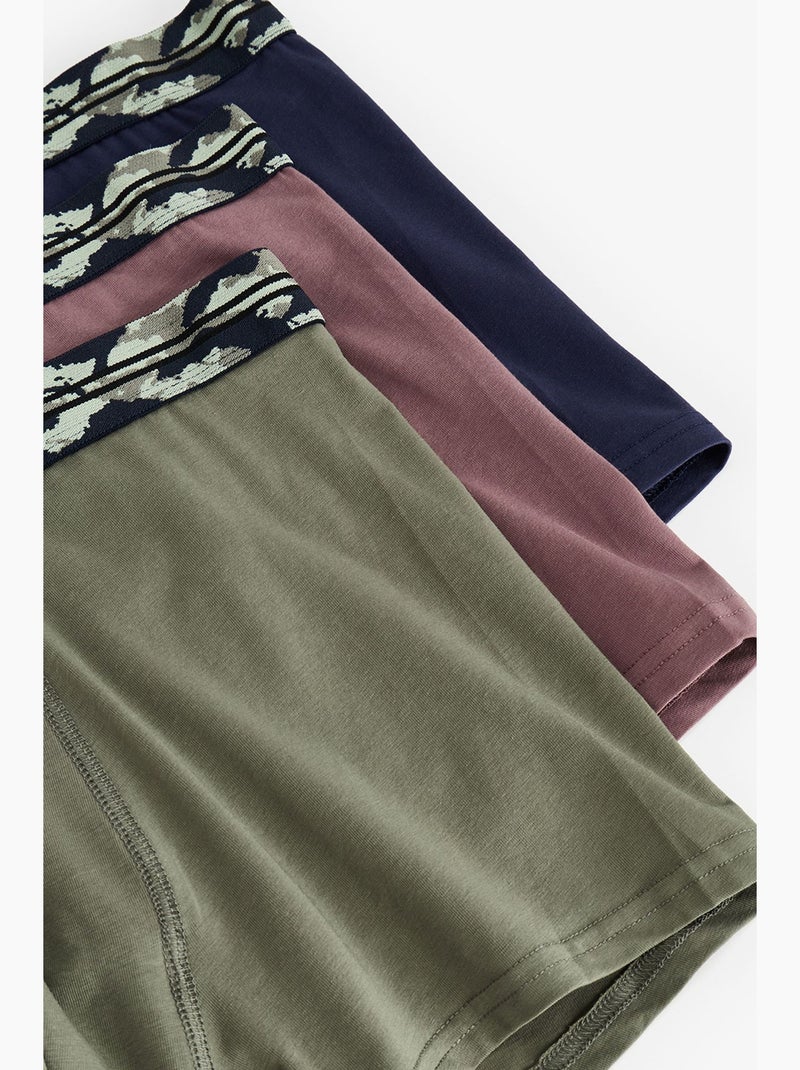 Herenboxer wildband penti Groen/Blauw/Roze - Kiabi