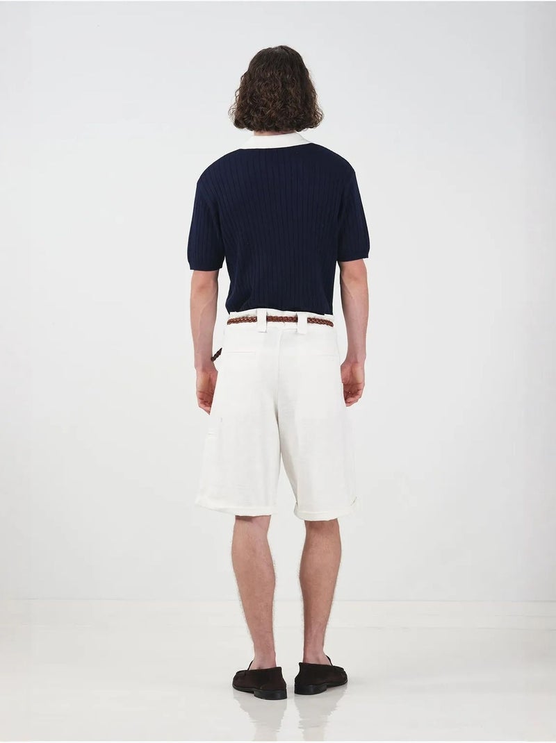 Herenoverhemd giesto Marineblauw - Kiabi