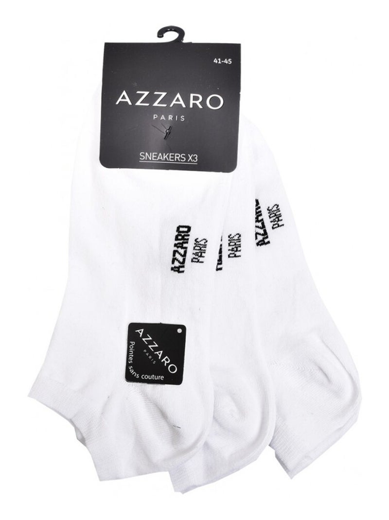 Herensokken AZZARO - Set van 6 paar Wit - Kiabi