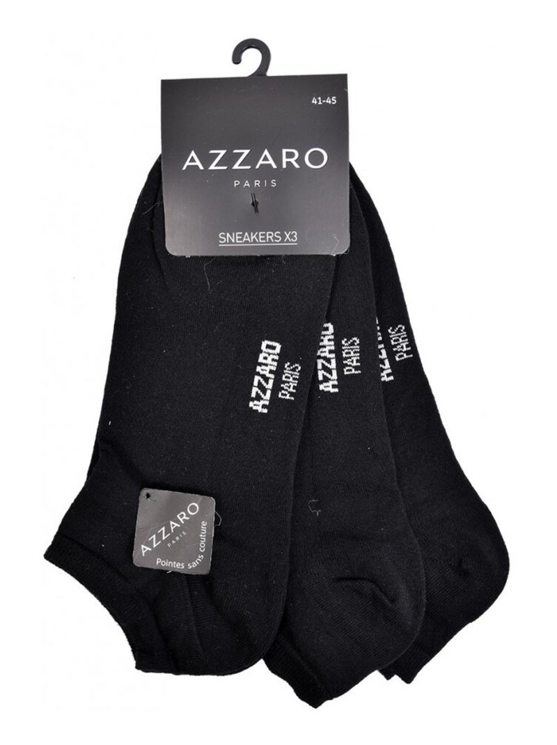 Herensokken AZZARO - Set van 6 paar Zwart - Kiabi