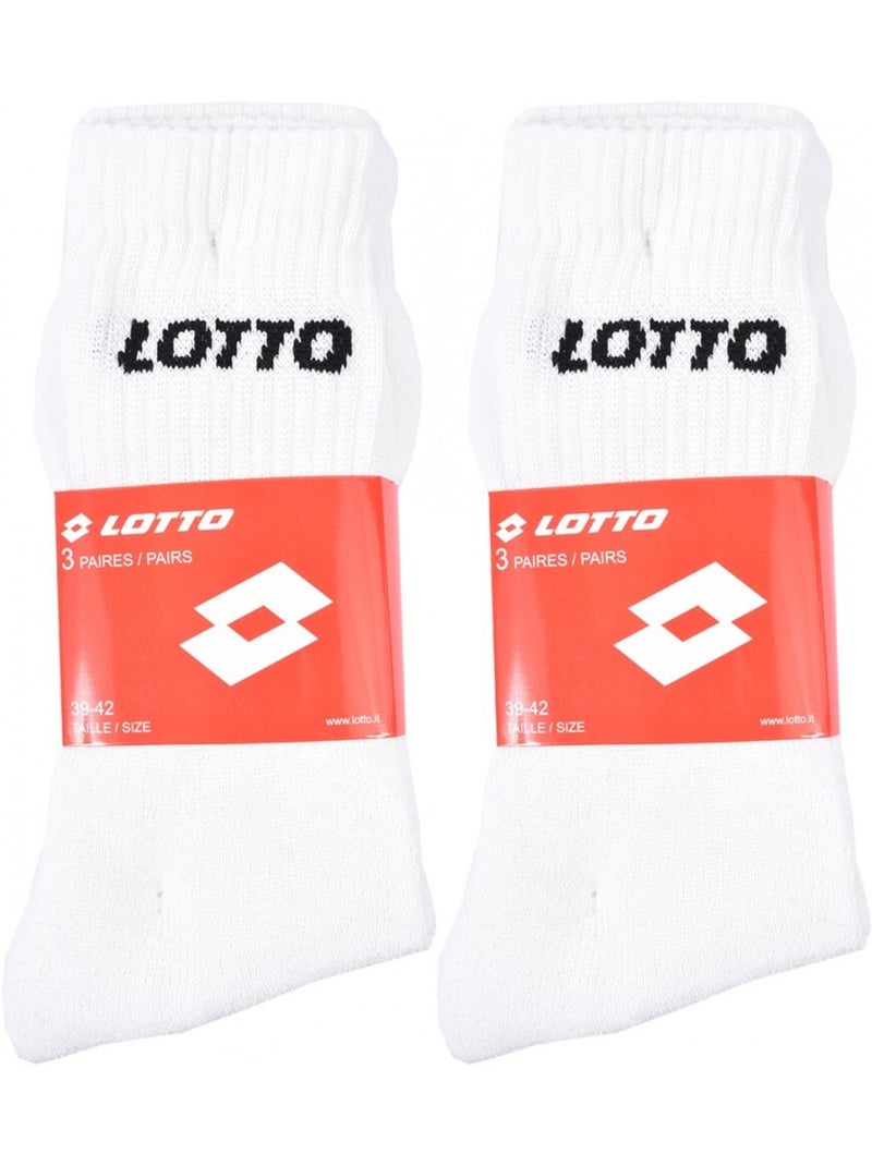 Herensokken LOTTO - Set van 6 paar Wit - Kiabi