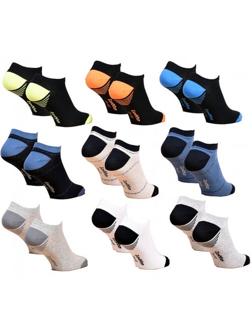 Herensokken LOTTO SNEAKER - Set van 9 paar - Kiabi