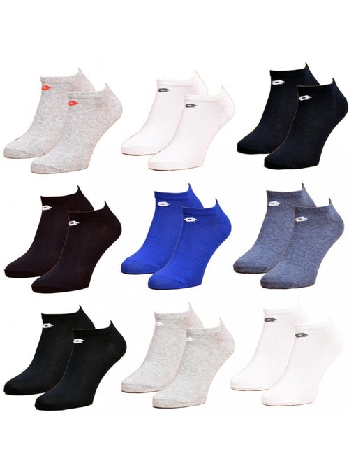 Herensokken LOTTO SNEAKER - Set van 9 paar - Kiabi
