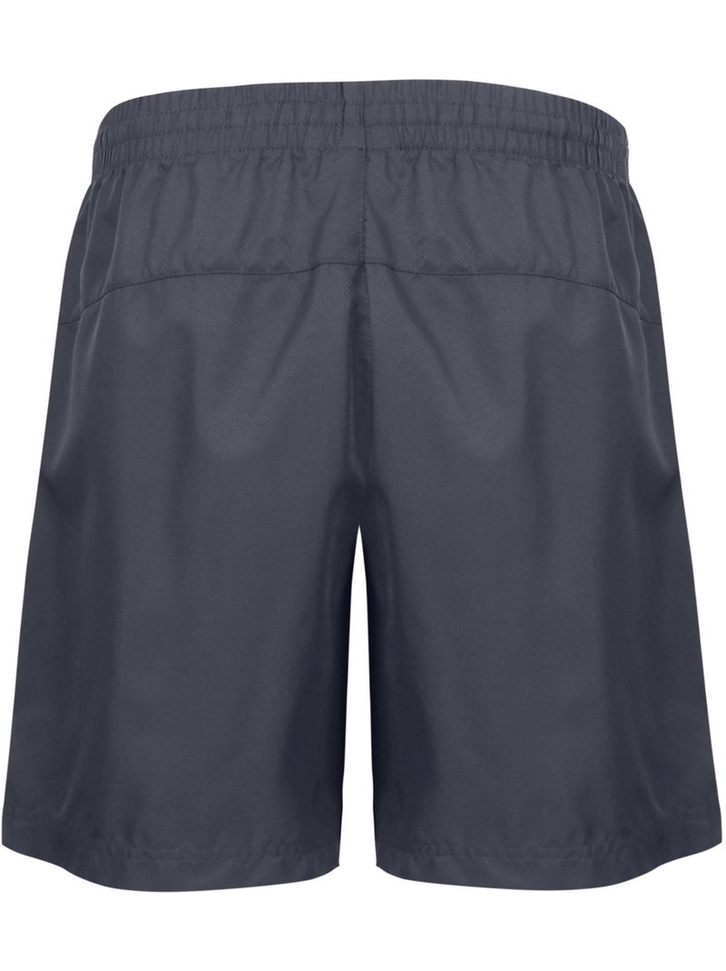 Herensportshorts met zak en logo 484500 Grijs - Kiabi