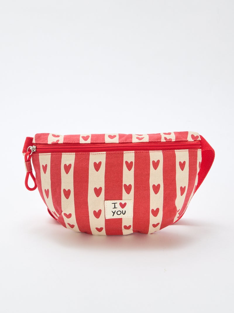 Heuptas met hartenprint 'Agathe Sorlet x Kiabi' - Valentijnsdag Wit - Kiabi
