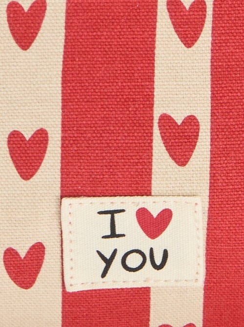 Heuptas met hartenprint 'Agathe Sorlet x Kiabi' - Valentijnsdag - Kiabi