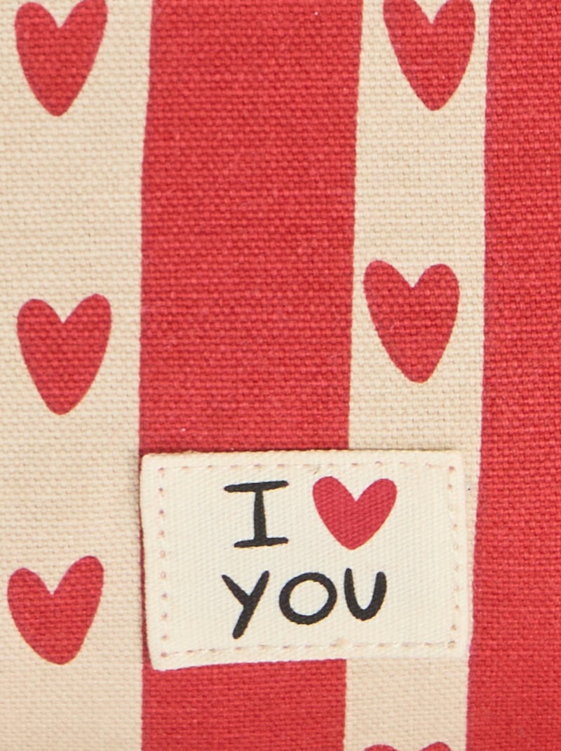 Heuptas met hartenprint 'Agathe Sorlet x Kiabi' - Valentijnsdag Wit - Kiabi
