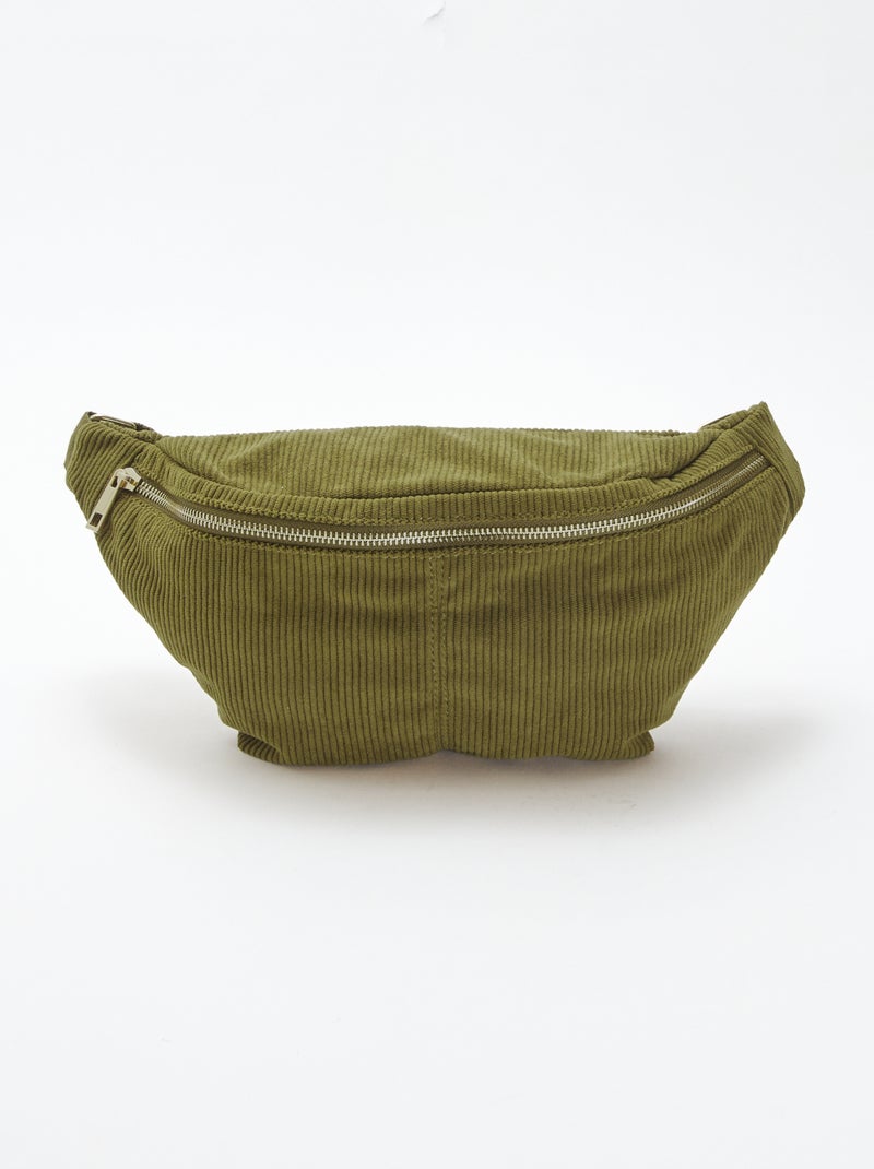 Heuptasje van corduroy Kaki - Kiabi