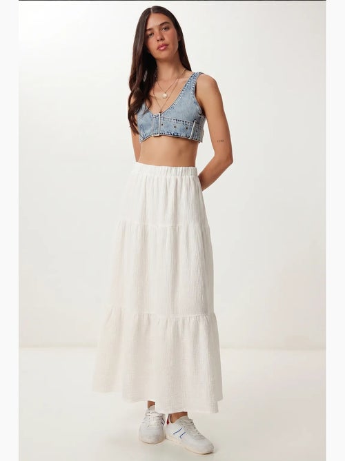 High waist a-lijn maxi rok istanbul - Kiabi