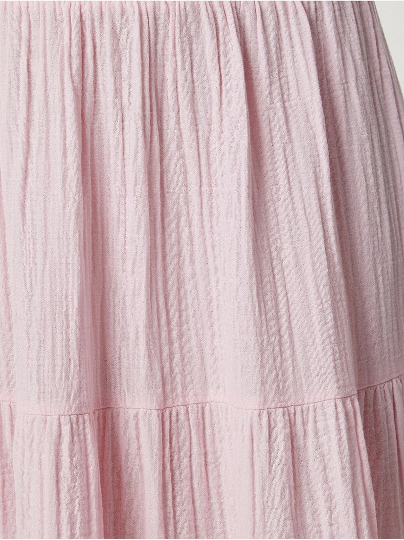 High waist a-lijn maxi rok istanbul Oudroze - Kiabi