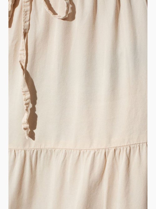 High-waist a-lijn maxi-rok met strikdetail dilvin - Kiabi
