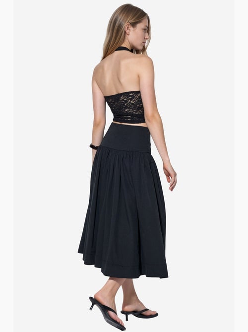 High-waist a-lijn midi-rok busem - Kiabi High-waist a-lijn midi-rok busem - Kiabi