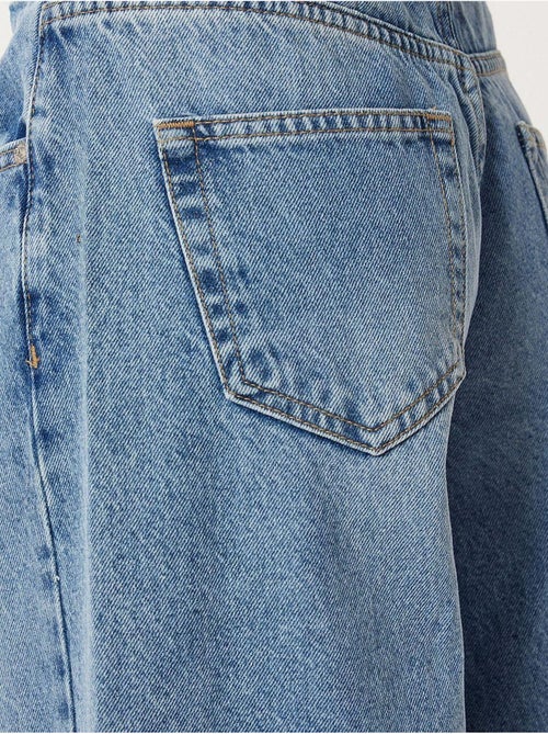 High-waist balloon fit jeans met bootmanchet istanbul - Kiabi High-waist balloon fit jeans met bootmanchet istanbul - Kiabi