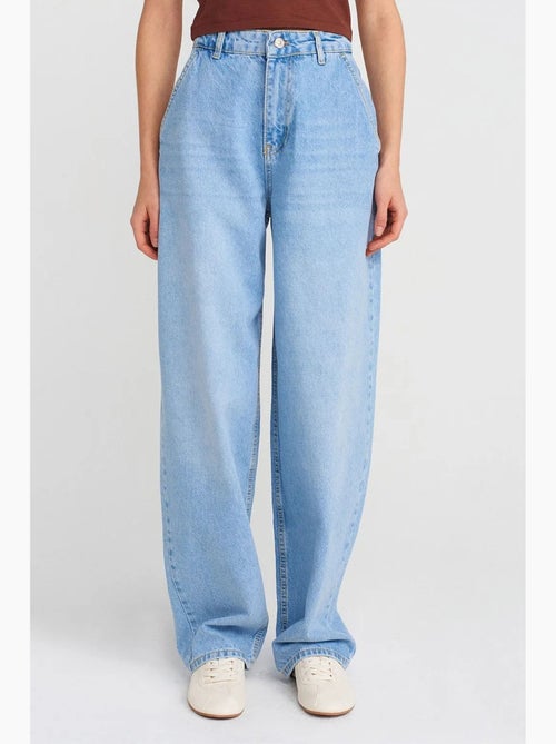 High-waist balloon jeans met wijde pijp dilvin - Kiabi High-waist balloon jeans met wijde pijp dilvin - Kiabi